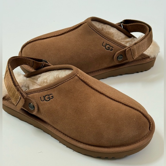 UGG Womens Lanah Clogs Suede & Wool Sz 7  (New without box) - Picture 1 of 5
